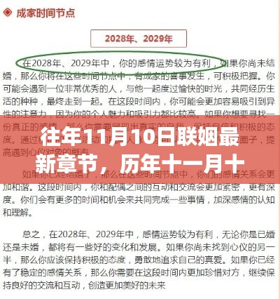 历年十一月十日联姻盛事与最新章节回顾与影响分析，联姻盛事最新进展报道