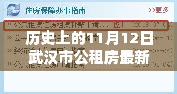 武汉市公租房最新消息及申请指南，历史上的11月12日详解与申请流程揭秘