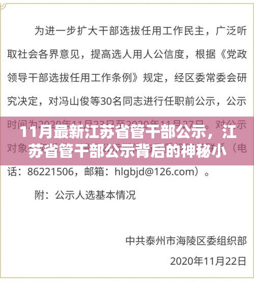 江苏省管干部最新公示背后的神秘小巷特色小店探秘