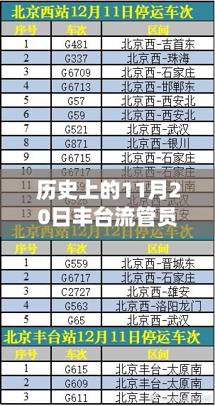 历史上的11月20日丰台流管员动态更新，最新消息与报道