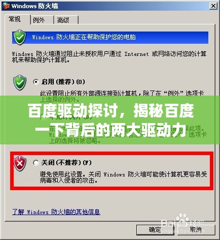 百度驱动探讨，揭秘百度一下背后的两大驱动力