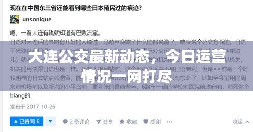 大连公交最新动态，今日运营情况一网打尽