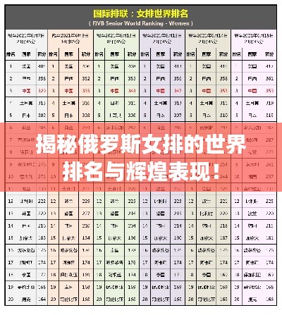 揭秘俄罗斯女排的世界排名与辉煌表现！