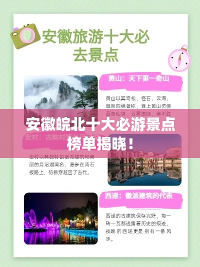 安徽皖北十大必游景点榜单揭晓！